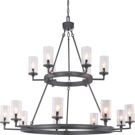 Progress Lighting Gresham 15 Light 47" Wide Taper Candle Chandelier Graphite