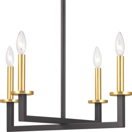 Progress Lighting Blakely 4 Light 20" Wide Taper Candle Chandelier Graphite