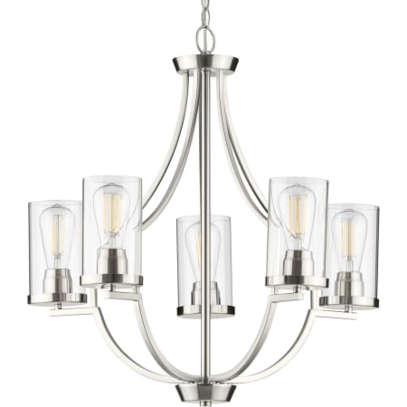Progress Lighting Lassiter 5 Light 26" Wide Chandelier Brushed Nickel