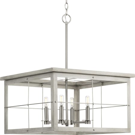 Progress Lighting Hedgerow 4 Light 21" Wide Chandelier Brushed Nickel