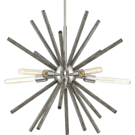 Progress Lighting Thorpe 5 Light 28" Wide Abstract Sputnik Chandelier Brushed Nickel