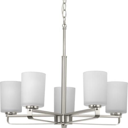 Progress Lighting League 5 Light 24" Wide Chandelier Brushed Nickel