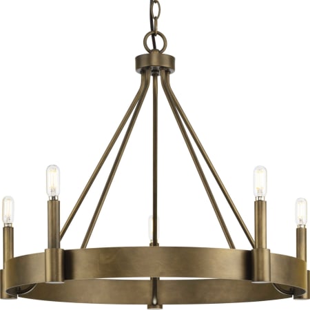 Progress Lighting Breckenridge 5 Light 26" Wide Ring Chandelier Aged Bronze
