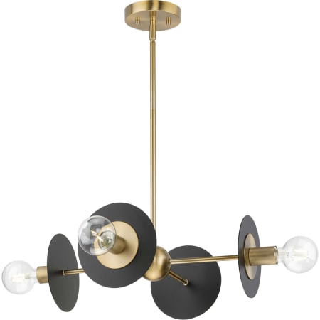 Progress Lighting Trimble 4 Light 22" Wide Sputnik Chandelier Brushed Bronze