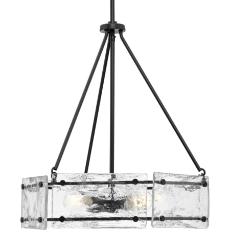 Progress Lighting Rivera 4 Light 21" Wide Ring Chandelier Matte Black
