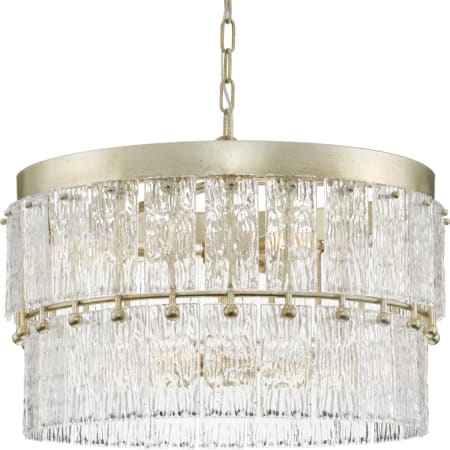 Progress Lighting Chevall 6 Light 25" Wide Ring Chandelier Gilded Silver