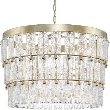 Progress Lighting Chevall 9 Light 32" Wide Ring Chandelier Gilded Silver