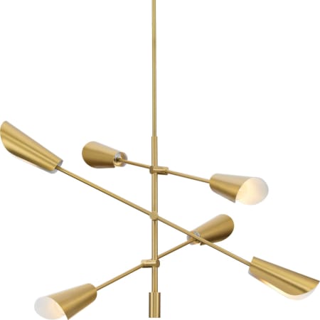 Progress Lighting Cornett 6 Light 45" Wide Sputnik Chandelier Brushed Gold