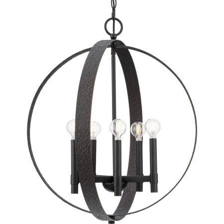 Progress Lighting Allegheny 5 Light 22" Wide Globe Chandelier Matte Black