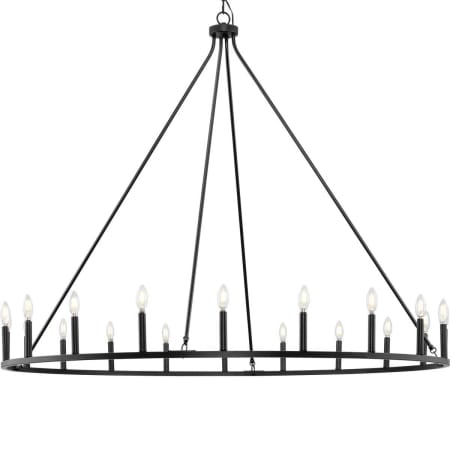 Progress Lighting Gilliam 20 Light 62" Wide Taper Candle Ring Chandelier Matte Black