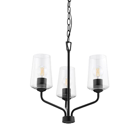 Progress Lighting Celino 3 Light 18" Wide Mini Chandelier Black
