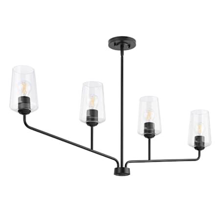 Progress Lighting Celino 4 Light 44" Wide Linear Chandelier Black