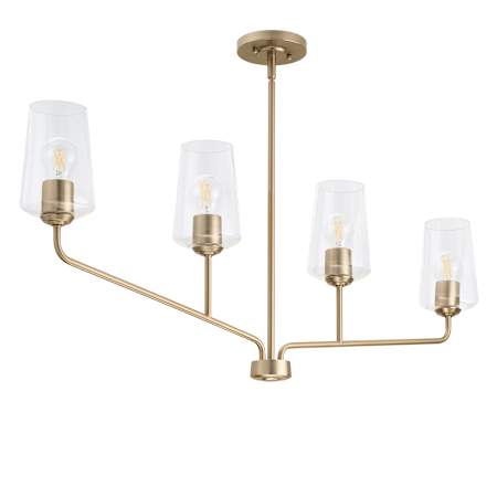 Progress Lighting Celino 4 Light 44" Wide Linear Chandelier Champagne Bronze