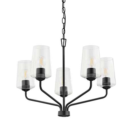 Progress Lighting Celino 5 Light 26" Wide Chandelier Black