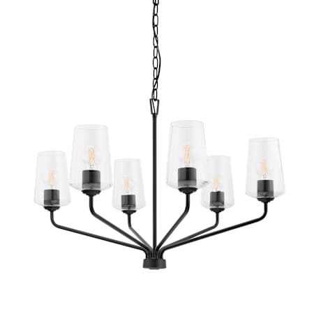 Progress Lighting Celino 6 Light 32" Wide Chandelier Black
