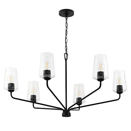 Progress Lighting Celino 6 Light 40" Wide Chandelier Black