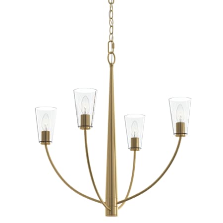 Progress Lighting Jheni 4 Light 26" Wide Candle Style Chandelier Brushed Gold