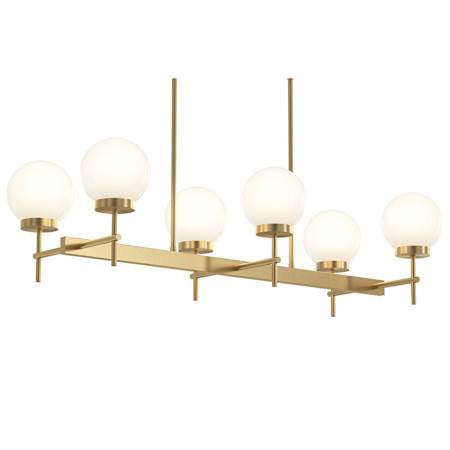 Progress Lighting Rigsby 6 Light 44" Wide Globe Chandelier Brushed Gold