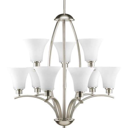 Progress Lighting Joy 9 Light 28" Wide Chandelier Brushed Nickel