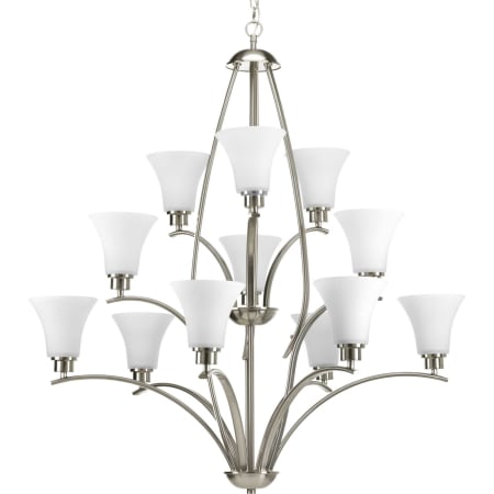 Progress Lighting Joy 12 Light 38" Wide Chandelier Brushed Nickel
