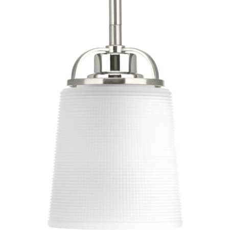 Progress Lighting West Village Single Light 5" Wide Mini Pendant Brushed Nickel