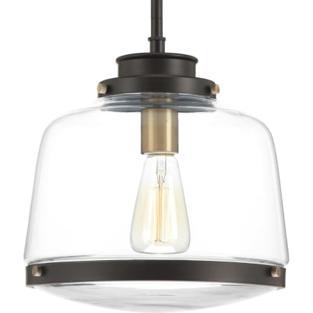 Progress Lighting Judson Single Light 11" Wide Pendant Antique Bronze