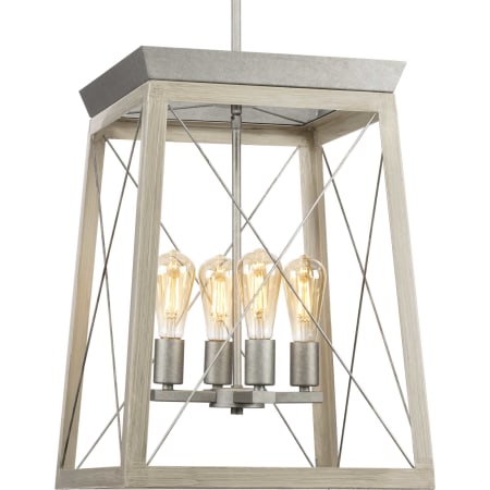 Progress Lighting Briarwood 4 Light 16" Wide Pendant Galvanized