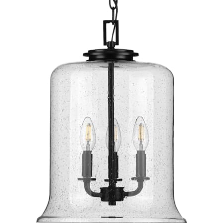 Progress Lighting Winslett 3 Light 13" Wide Taper Candle Pendant Matte Black
