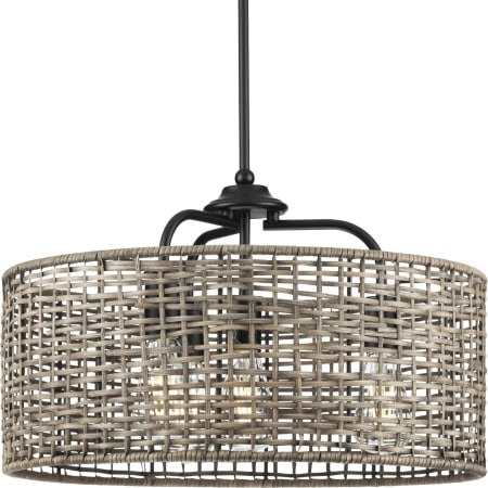 Progress Lighting Lavelle 4 Light 21" Wide Drum Chandelier Matte Black