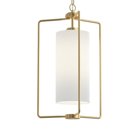 Progress Lighting Merry 15" Wide Pendant with Etched Glass Shade Brushed Gold