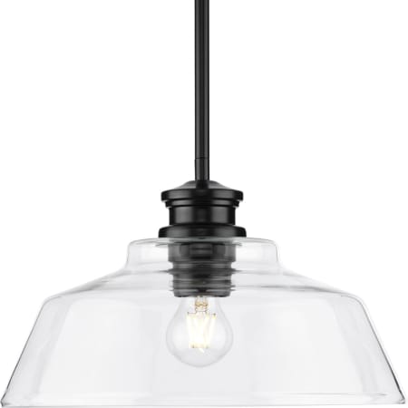 Progress Lighting Singleton 14" Wide Pendant Matte Black