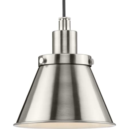 Progress Lighting Hinton 9" Wide Mini Pendant Brushed Nickel
