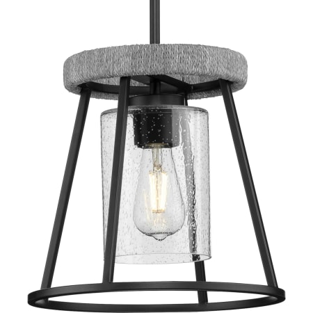 Progress Lighting Laramie 12" Wide Pendant Matte Black