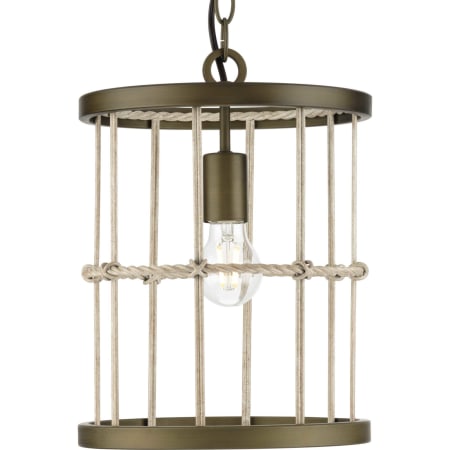 Progress Lighting Lattimore 10" Wide Pendant Aged Brass