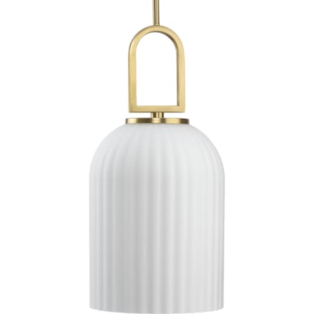 Progress Lighting Stanza 10" Wide Pendant with Opal Glass Shade Brushed Gold