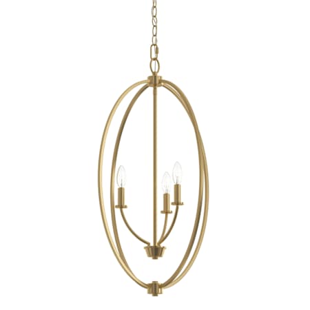 Progress Lighting Jheni 3 Light 18" Wide Taper Candle Multi Light Pendant Brushed Gold