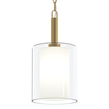 Progress Lighting Mack 8" Wide Pillar Candle Mini Pendant Brushed Gold