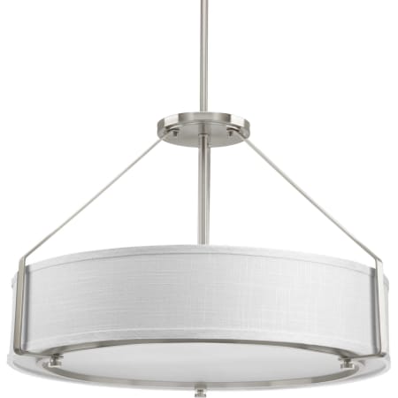 Progress Lighting Ratio 4 Light 24" Wide Drum Chandelier Brushed Nickel