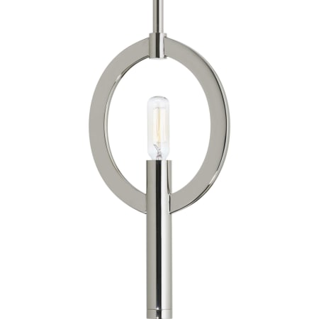 Progress Lighting Draper Single Light 7" Wide Mini Pendant Polished Nickel