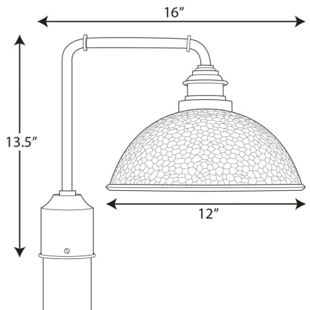 Englewood Post Light Line Drawing