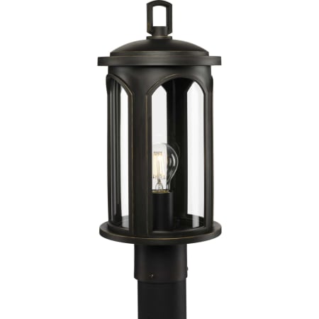 Progress Lighting Gables 17" Tall Outdoor Single Head Post Light Antique Bronze