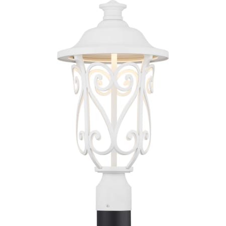 Progress Lighting Leawood Single Light 19" Tall Integrated LED Outdoor Single Head Post Light White