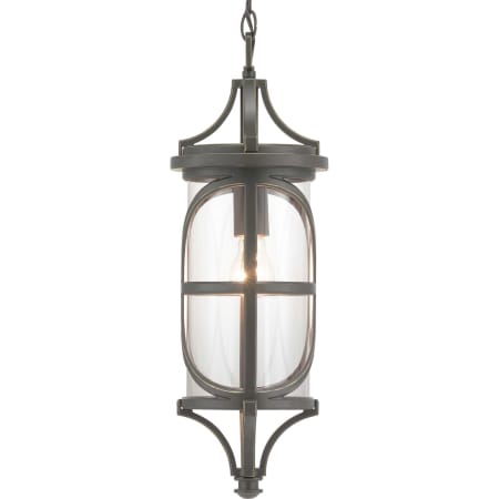 Progress Lighting Morrison Single Light 8" Wide Outdoor Mini Pendant Antique Bronze