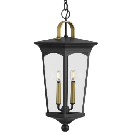Progress Lighting Chatsworth 2 Light 9" Wide Outdoor Mini Pendant Black