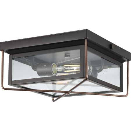 Progress Lighting Barlowe 2 Light 12" Wide Flush Mount Ceiling Fixture Antique Bronze