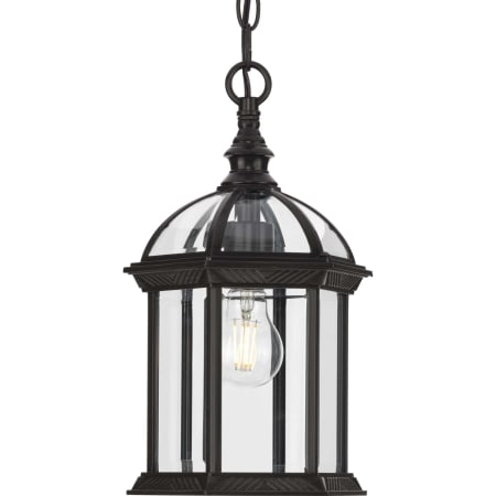 Progress Lighting Dillard 8" Wide Outdoor Mini Pendant with Clear Glass Shade Antique Bronze