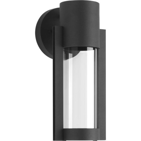 Progress Lighting Z-1030 12" High Integrated LED Outdoor Wall Sconce with Clear Glass Shade Black