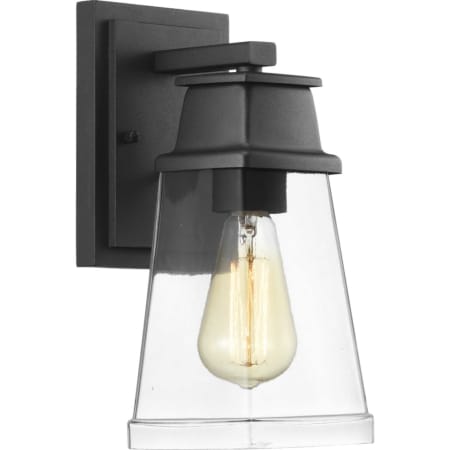Progress Lighting Greenridge Single Light 12" Tall Outdoor Wall Sconce Black