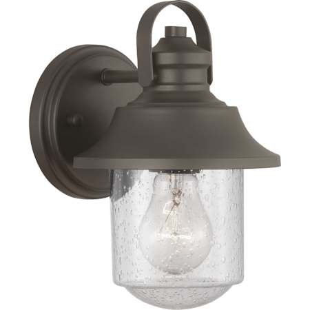 Progress Lighting Weldon Single Light 9" Tall Outdoor Wall Sconce Architectural Bronze