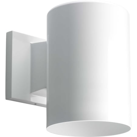 Progress Lighting Single Light 7" Tall LED Outdoor Cylinder Wall Sconce White